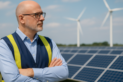 Odair Jose Mannrich destaca como a engenharia elétrica impulsiona a transição para energias renováveis.