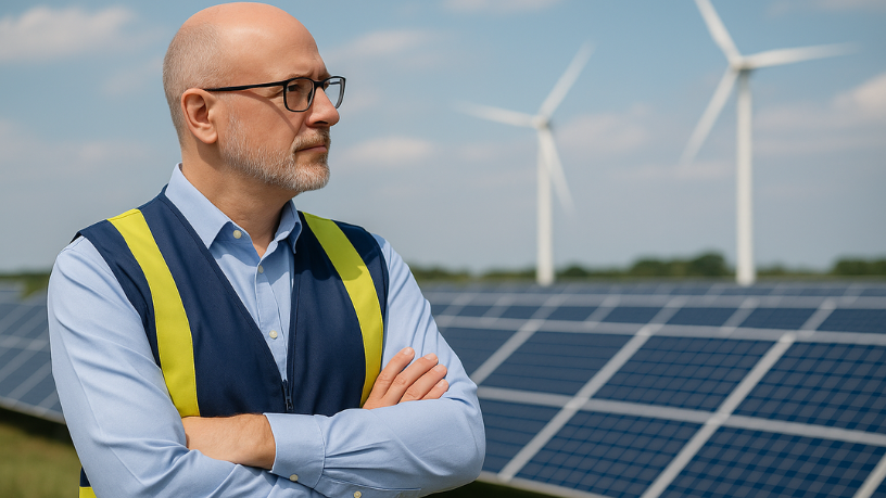 Odair Jose Mannrich destaca como a engenharia elétrica impulsiona a transição para energias renováveis.